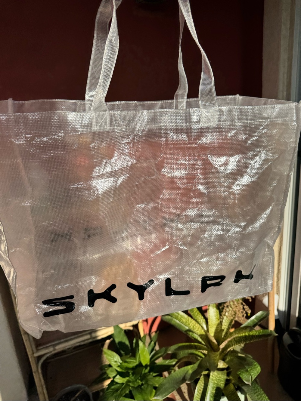 SKYLRK COACHELLA JUSTIN BIEBER Clear White Tote Bag